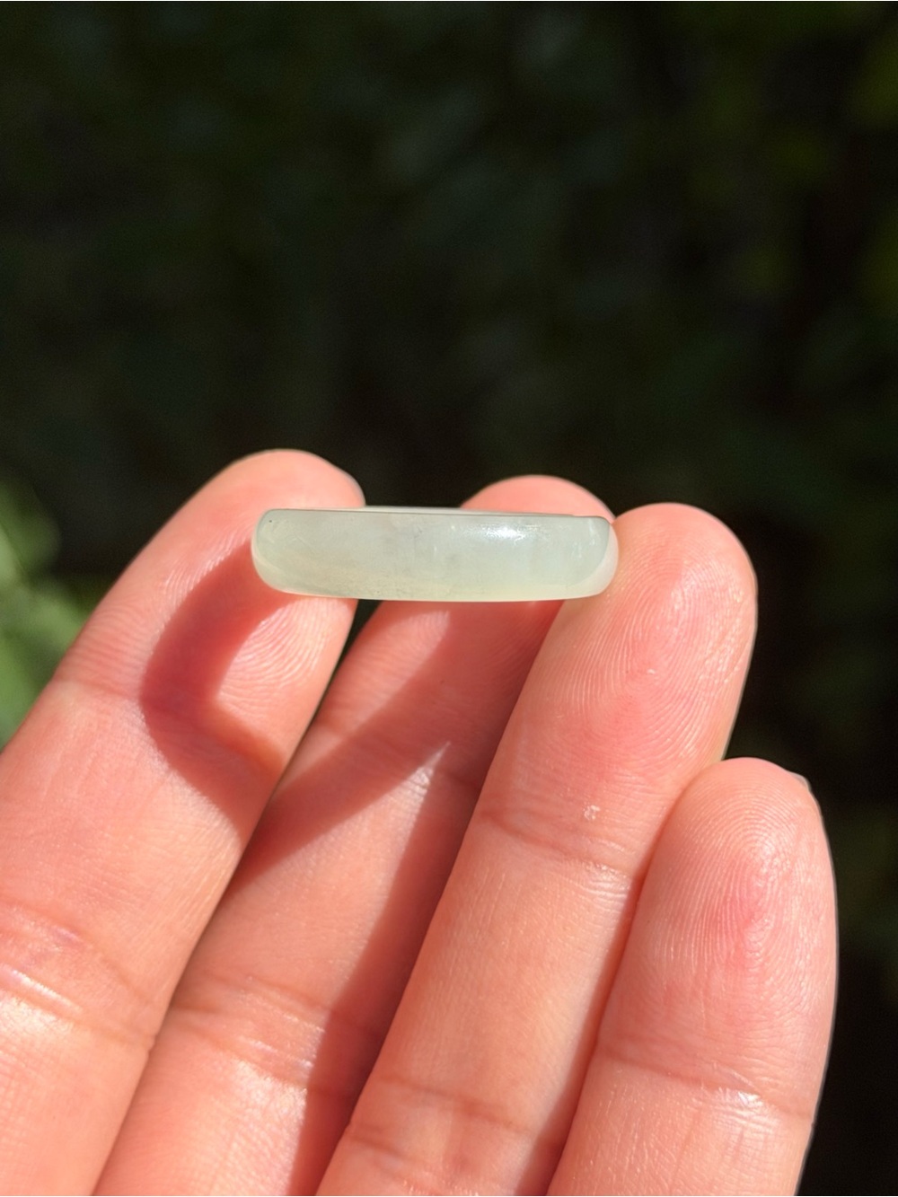 SIZE 6.5 Light Green Natural Xiuyu Jade Ring 2553 - Picture 7 of 8